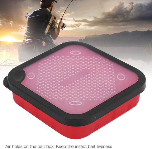Bait Bucket, Bait Storage Box Convenient Wearproof for Fishing(170 * 170 * 45mm) in Saudi Arabia