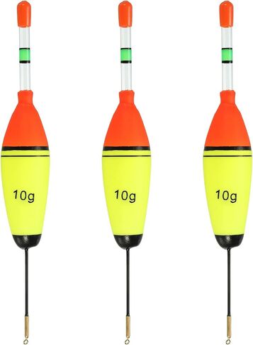 PATIKIL Fishing Glowing Bobbers with Swivel, EVA Fishing Float Without Glow Sticks for Freshwater Fishing in Saudi Arabia