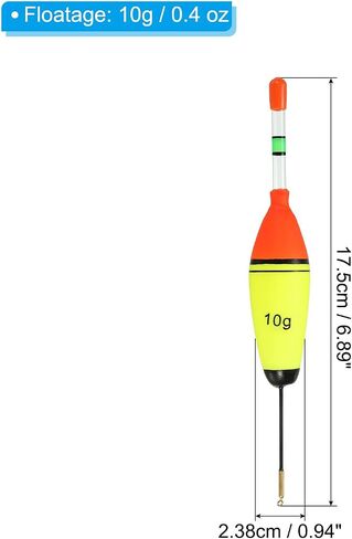 PATIKIL Fishing Glowing Bobbers with Swivel, EVA Fishing Float Without Glow Sticks for Freshwater Fishing in Saudi Arabia