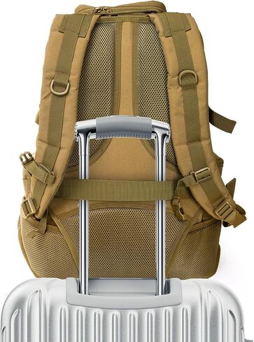 حقيبة ظهر تكتيكية سعة 50 لتر، حقيبة ظهر كبيرة للبقاء على قيد الحياة، مقاومة للماء لمدة 3 أيام، حقيبة ظهر شديدة التحمل للاستخدام في الهواء الطلق للرياضة، والسفر، والمشي لمسافات طويلة، والمغامرة، وعبور الغابة، والتخييم، والرحلات in Kuwait