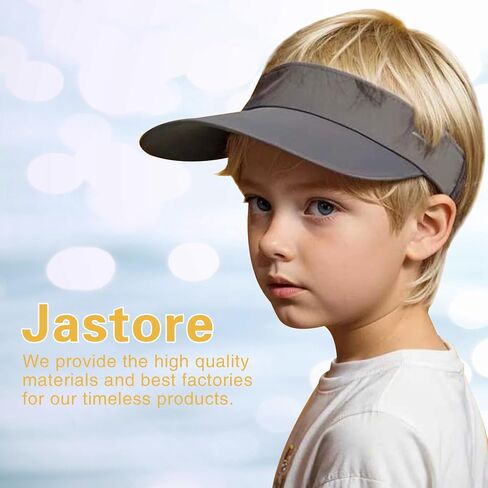 Jastore Kids Sun Visor Hat Lightweight Cotton Girls Baseball Hat Boys Adjustable Sports Tennis Hat Golf Visor Cap Beach Hat in Saudi Arabia