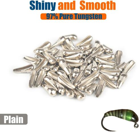 20 قطعة من خرز التنغستن جافي لربط الذبابة، 5 ألوان/4 مقاسات من خرز التنغستن الحورية الثقيل للخلف in Kuwait