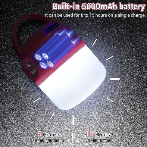 LETOUR LED Camping lantern Portable Light bulb Camping Spotlight with Solar Panel Type-C Rechargeable Multifunction Flashlight 4 Modes Lighting Tent Light 60W Canopy Light for Outdoor Camping, Hiking in Saudi Arabia