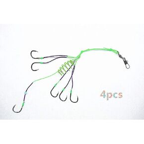 Carp Fishing Feeder Rig Powder Bait Trap Hooks Pack of 4