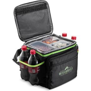 Cooler Lunch Bag Box - Insulated Large Capacity Durable, to Keep Foods and Drinks in The Right Temperature - Good for Travel, Picnic, Beach Hiking, Camping ETC.(Containers Not Included)