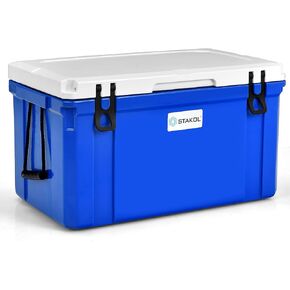 Goplus 26/58/79 Quart Cooler, Ice Chest with 4-Day Ice Retention, Anti-leak Latch, Heavy Duty Hard Cooler, Rotomolded Cooler Camping Cooler for Outdoor Activities, BBQs, Beach