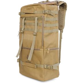 Waterproof Tactical Duffle Backpack, 55L, Cargo Model (Black)
