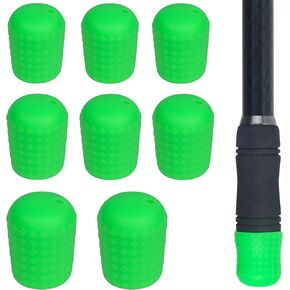 Fishing Rod Butt Cushion Fishing Rod Seat Cushions Fishing Rod Protector Silicone Fishing Rod Butt Cap End Seat Protector for Fishing Tackle Gear Fishing Pole (L/M/S) 3colors