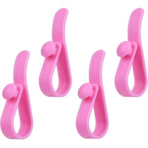 4Pcs 3.1inches/8cm Hooks Set Accessories for Bogg Bag and Simply Southern Tote,Insert Decorative Plastic Holder Charm for Rubber Beach Handbag