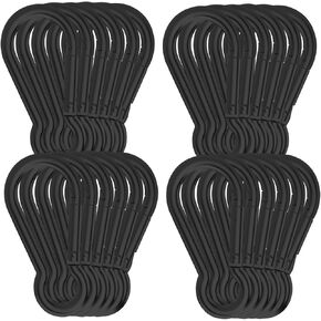 36PCS Spring Snap Hook Carabiner Clips, 3Inch Heavy Duty Spring Snap Hook, 5/16" Galvanized Steel Quick Link Carabiner Clips for Hammock, Camping, Hiking, Keychain, Water Bottle & Backpack