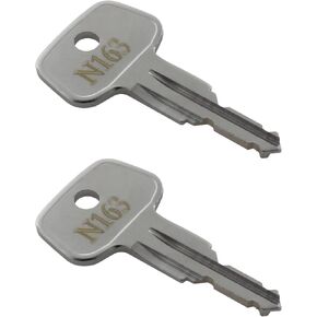 N163 Thule Rack Replacement Keys,Car Rack Keys for Yakima and Thule Ski,Roof,Cargo Box,Carrier Racks and Crossbars-Codes N163 [2 pcs]