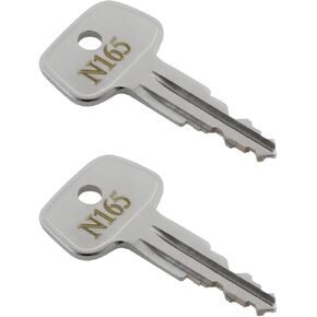 N165 Errebi Key Replacement,Thule Car Rack Replacement Key for Yakima and Thule Ski,Roof,Cargo Box,Crossbars and Carrier Racks - Codes N165[2 pcs]