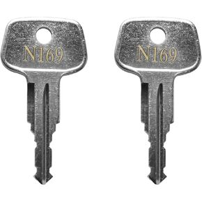 N169 Errebi Replacement Key for Yakima and Thule Ski,Cargo Box,Roof,Carrier Racks and Crossbars,Thule Car Rack Key - Codes N169 [2 pcs]