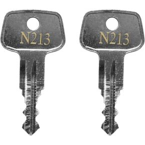 N213 Errebi Replacement Key, Car Rack Key Replacement for Yakima and Thule Ski,Cargo Box,Roof,Carrier Racks and Crossbars - Codes N213 [2 pcs]