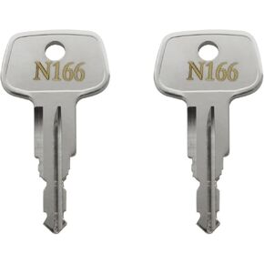 N166 Errebi Key Replacement for Yakima and Thule Ski,Cargo Box,Roof,Crossbars and Carrier Racks,Thule Car Rack Replacement Key - Codes N166 [2 pcs]