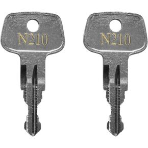 N210 Errebi Replacement Key, Car Rack Replacement Key for Thule Ski,Cargo Box,Roof,Carrier Racks and Crossbars-Codes N210 [2 pac]