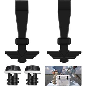 Feekoon Cooler Lid Latches and Cooler Drain Plug Replacement Parts Set Compatible with RTIC Hard Coolers, (2 Pcs Cooler Lid Latches, 2 Pcs Cooler Drain Plugs)