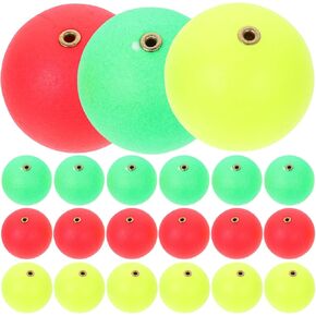 Toddmomy 30Pcs Fishing Floating Balls Foam Lure Float Balls Fishing Foams Float for Foam Indicator Fishing