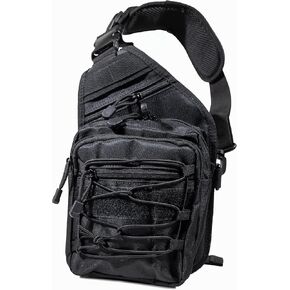 Tactical Sling Bag Backpack & Outdoor Pistol Carrying Bag & Tactical Military Backpack with Gun Holster Waterproof for Shooting Hunting