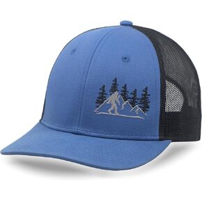 SHOHELL Bigfoot Trucker Hat - Baseball Cap for Men & Women, Adjustable Snapback Hat with Mesh Back, Fishing & Golf Hat
