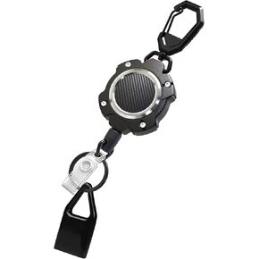 LIUGX Lighter Leash, 10,000+ Rebound, Retractable Keychain, Heavy Duty Key Chain Lighter Holder