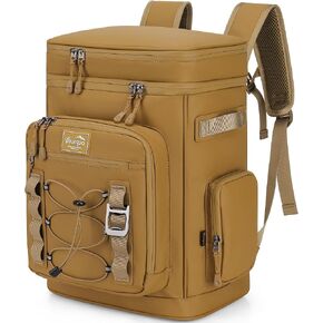 42Cans Cooler Backpack Insulated Waterproof for Men and Women, Large LeakProof Backpack Cooler, Yellow