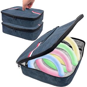 2PCS Neck Cooling Thermal Insulated Bag, Thermal Insulated Cooler Bag Keep Cool in Hot Weather Extend The Time to Keep Cold Reusable Insulated Bag for in/Outdoor