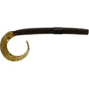 Gary Yamamoto 10" ICHI Worm Floater/Green Pumpkin/Black Flake (6 Pack)