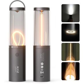 4-in 1 Portable Camping Lantern Rechargeable Camping Lights LED Flashlight with Hidden Hook SOS Mode Ultra-Long Life 35H Ambient Tent Lights for Household Essentials,Hiking,Camp,Outdoor in Saudi Arabia