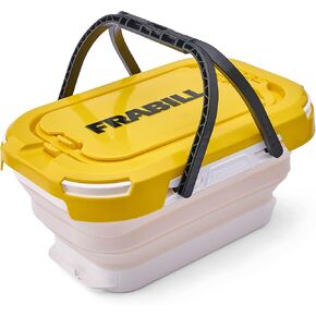 Frabill Collapsible Fishing Bait Bucket with Aerator