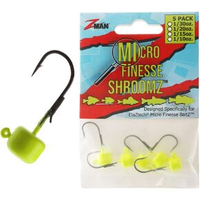 Z-MAN MFH130-02PK5 Micro Finesse Shroomz 1/30 Oz Chartreuse 5 Pack