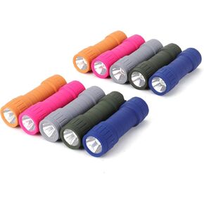 10-Pack Professional Outdoor Mini Flashlights Set, Super Bright 100 Lumen LED Flashlights for Kids, Small Flashlights Pack with 30-piece AAA Dry Batteries Included