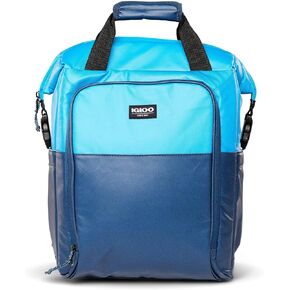 Igloo Seadrift Switch Durable & Adjustable Insulated 30-Can Cooler Backpack-Tote, Blue