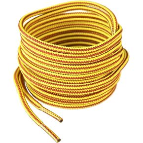 Iconikal 4 Pairs Round Boot Laces - Strong, Durable Shoelaces for Work Boots, Hiking Shoes & Outdoor Footwear - Gold Brown (72 Inch Length)