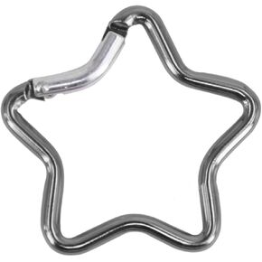 Star Shaped Climbing Buckle, Aluminum Alloy Heavy Duty Keyring Hook for Camping Fishing Hiking Traveling Aluminum Key Chain Clip Accessories Outdoor, Carabiner Clip (Dark Gray)