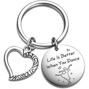 Dance Lover Gift Dance Team Keychain Dancer Birthday Keychain Dance Instructor Gift Dance Jewelry