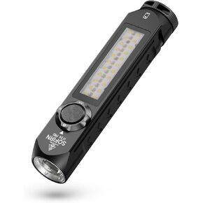 IF24 Pro Flashlight, Rechargeable Flashlights High Lumens, 1800LM LED Flashlights for Camping, Super Bright Flashlights for Home, With Red Light Magnetic Base, Waterproof Flashlight Battery Powered