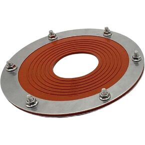 Silicone Tent Stove Jack Round Base Roof Pipe Flashing for Sheds Garages Log Cabins Tent