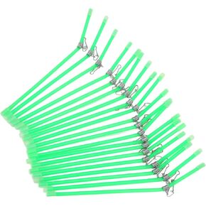 Fishing Anti Booms Tube, 20Pcs Sea Fishing Anti Feeder Boom with Snaps Tube Balance Connector Fish Tackle(Green Metal)