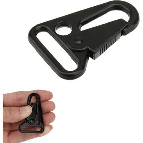 VinBee 20 Pieces 1 Inch Enlarged Mouth Clip Sling Clasp Olecranon Hook for Keychain Snap Hooks Outdoor Bag