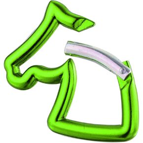 Arenbel 2" Aluminum Car Keychain D-Ring Spring Loaded Gate Carabiners Hook Clip Snaphook Holder