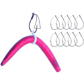 Sink-O-Ring Wacky Rig Kit O Ring NO Tool Needed Use Senko Worms Fishing Hooks O-Rings Easy to Rig Saves Time and Money (1/4", 3/8" OR 5/8" WHITE)