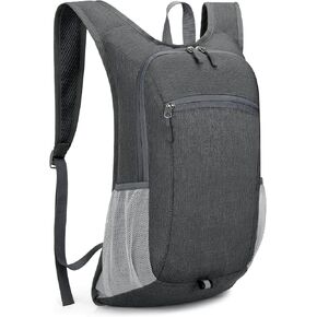 Valleycomfy Hiking Backpack Small Lightweight Travel Backpack Foldable Hiking Daypack Packable Camping Backpack for Women Men Black