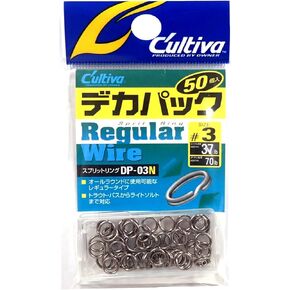 Owner DP-03N Split Ring Regular Wire N Deca Pack #3 37lb/70lb 50pcs 72816