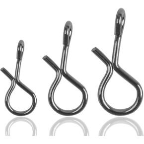 Fly Fishing Snaps, 150pcs Quick Change Lure Clips Micro Fly Snap Swivels No Knot Fast Snap Stainless Steel Lure Connector for Flies Hooks Jigs Lures 3 Sizes