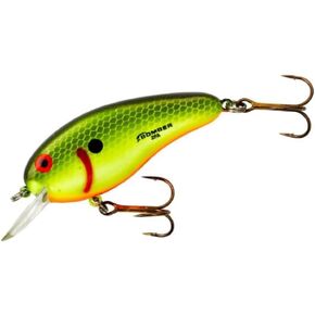 Bomber Flat A Chartreuse Black Scales 2 1/2"