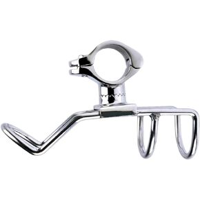 1 Pack Marine Grade Stainless Steel 316 Fishing Rod Holder for Yacht Fishing Boat Kayak 22/25/32MM Outer Diameter Rail Mounted Clamp On Rod Holder Boat Accessories