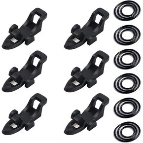 Fishing Hook Keeper，Fishing Hook Keeper for Fishing Rod，Holder with 3 Sizes Rubber Rings，Bait HolderSuitable for a Variety of Fishing Rods Fish Rod Hook Keeper 6 Pcs