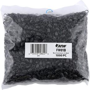 رافعة نحاسية دوارة، مقاس #1، اختبار 150 رطل (68 كجم)، أسود، 1000 قطعة in Kuwait