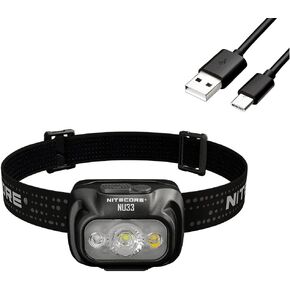 Nitecore nu33 Triple Output USB-c Rechargeable headlamp- 700 lumens - Eco-Sensa Type C USB Charging Cable